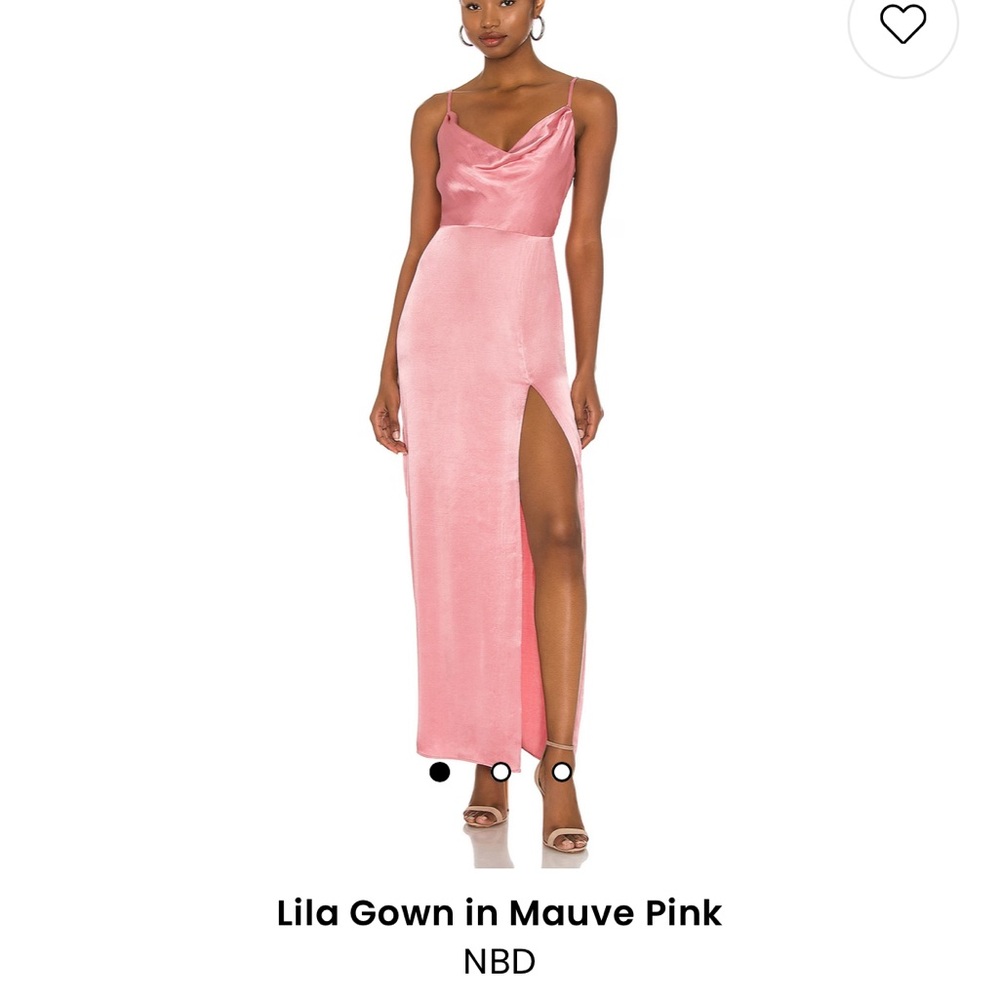 NBD Lila Gown in mauve Pink. Size Small. Worn twice